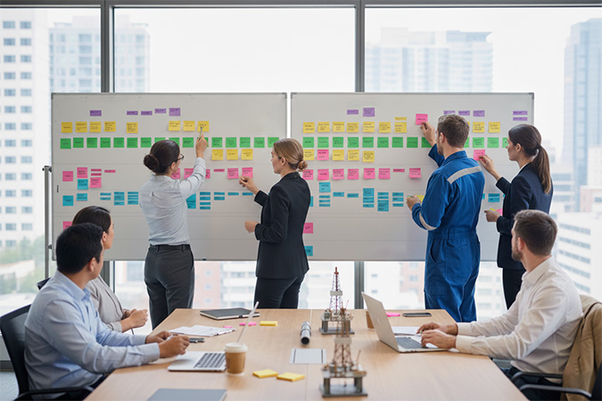 Solution discovery workshop mapping workflows